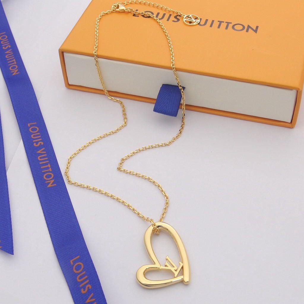 Louis Vuitton fall in love necklace preorder heart 18k gold plated