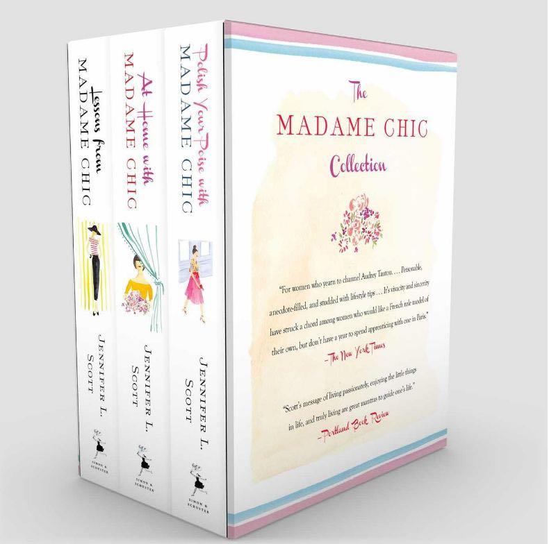 Madame Chic Collection by Jennifer L. Scott (Category: Storybooks) located in Pasig City. Submitted by randomfindshereandthere (Listing ID 1152055705, Image 2). Description: Includes 3 Hardbacks: At Home with Madame Chic: Becoming a Connoisseur of Daily Life, Lessons from Madame Chic: 20 Stylish Secrets I Learned While Living in Paris, and Polish Your Poise with Madame Chic: Lessons in Everyday Elegance SRP is around ₱2800.