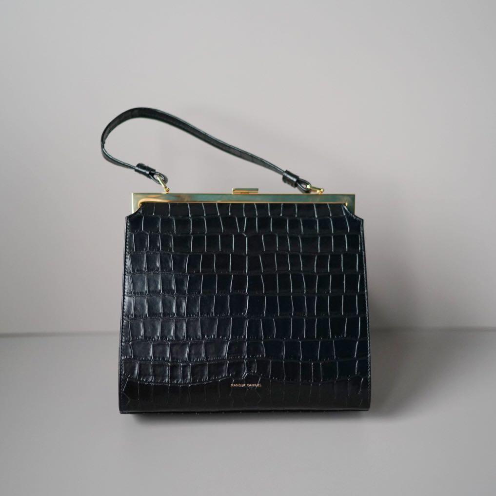 Mansur gavriel elegant bag croc 2025