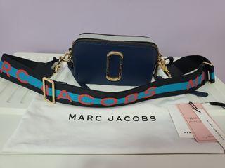 Marc Jacobs Logo Strap The Snapshot Camera Bag Leather Shoulder Bag  Bnwt-Rrp