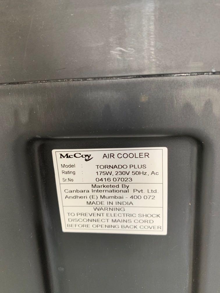 Mccoy tornado hot sale cooler