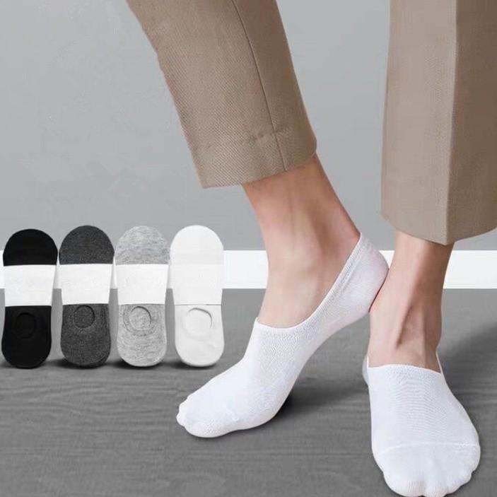 Ready Stock Men Invisible socks solid colour breathable casual