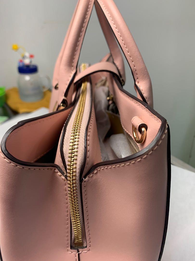 BISA NEGO BU Michael Kors Mindy Satchel Leather Pastel Pink