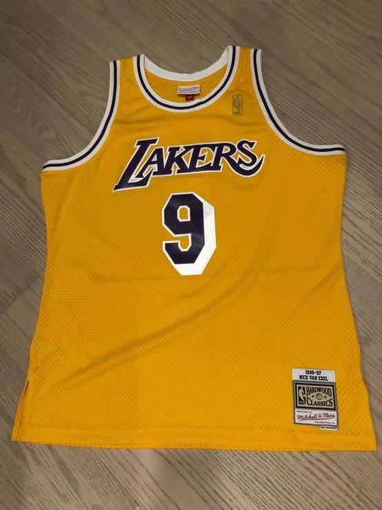 Nick Van Exel Los Angeles Lakers HWC Throwback NBA Swingman Jersey