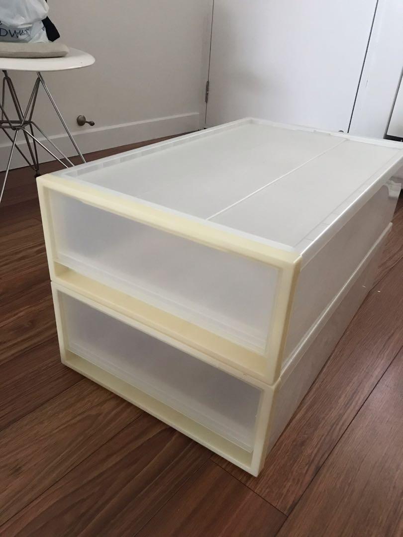 Muji PP Storage Box Wide S, Furniture & Home Living, Furniture, Shelves