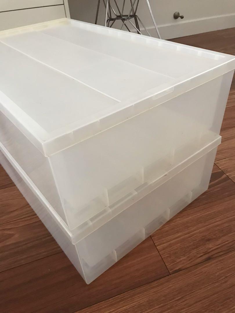 Muji PP Storage Box Wide S, Furniture & Home Living, Furniture, Shelves