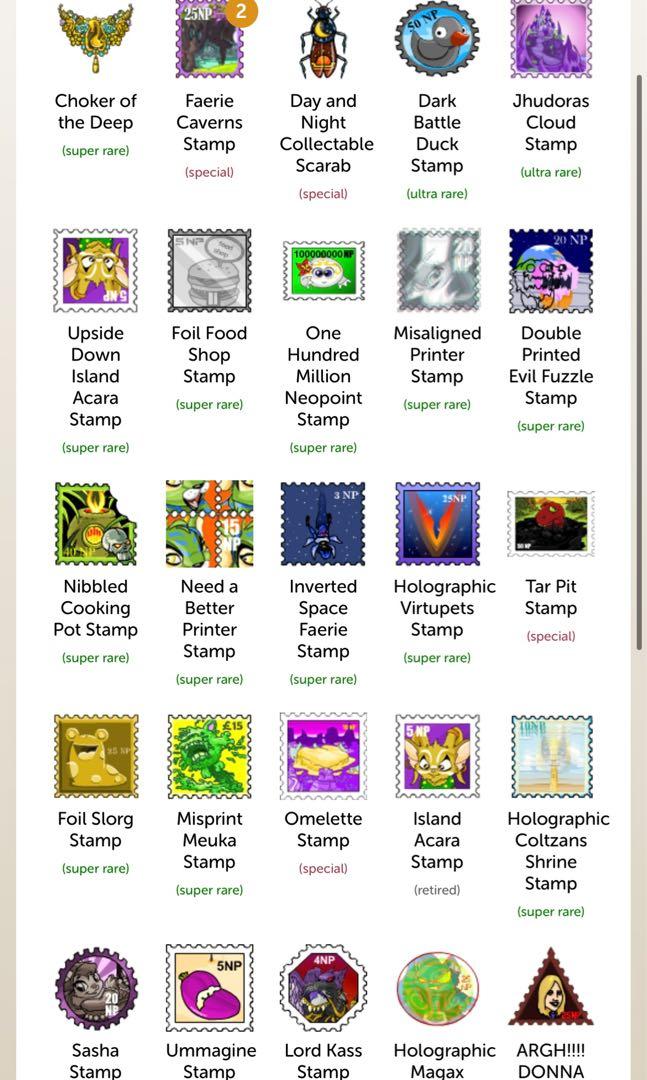 Neopets Smiling Space Faerie Coin / Neopoints / Items / Stamps /BD