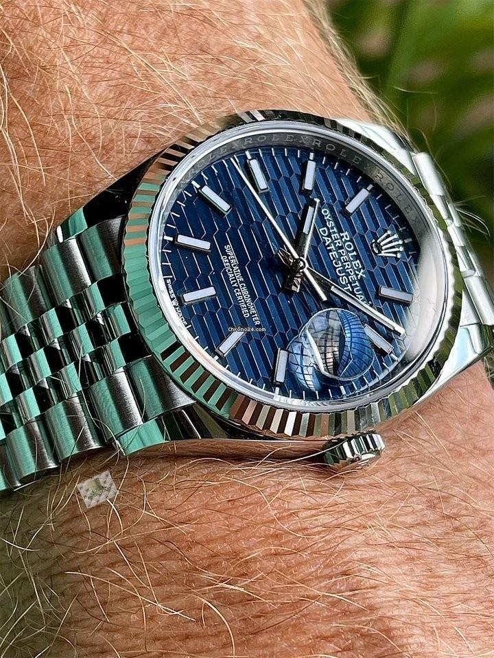 NEW Rolex Datejust (Fluted) Motif dial 36MM (unworn), Luxury