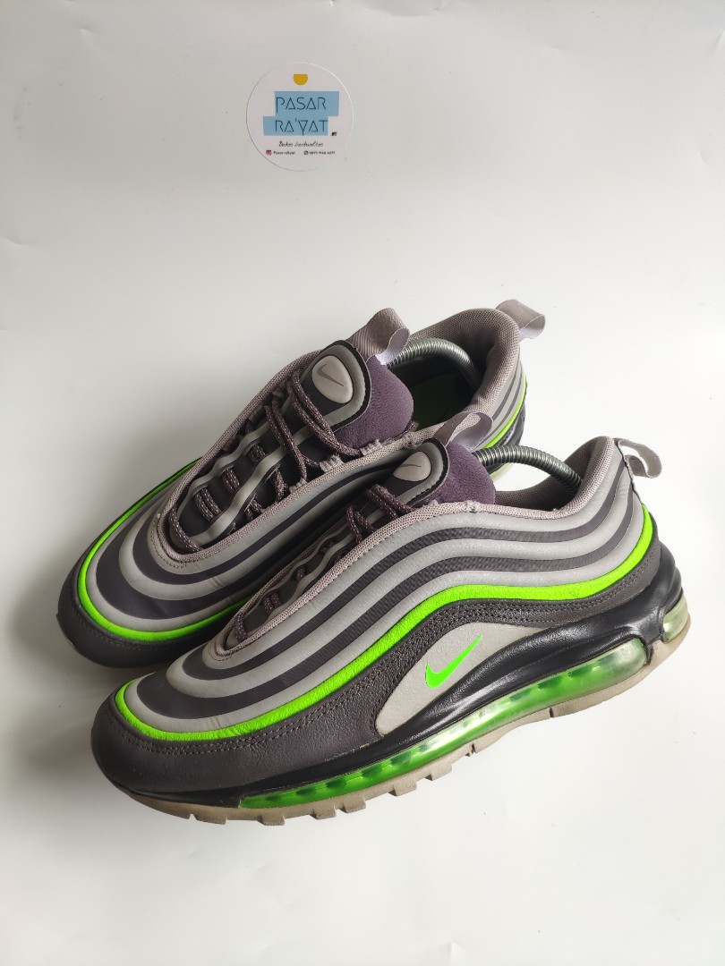 Nike Air Max 97 Utility Green Elektric, Fesyen Pria, Sepatu , Sneakers di  Carousell