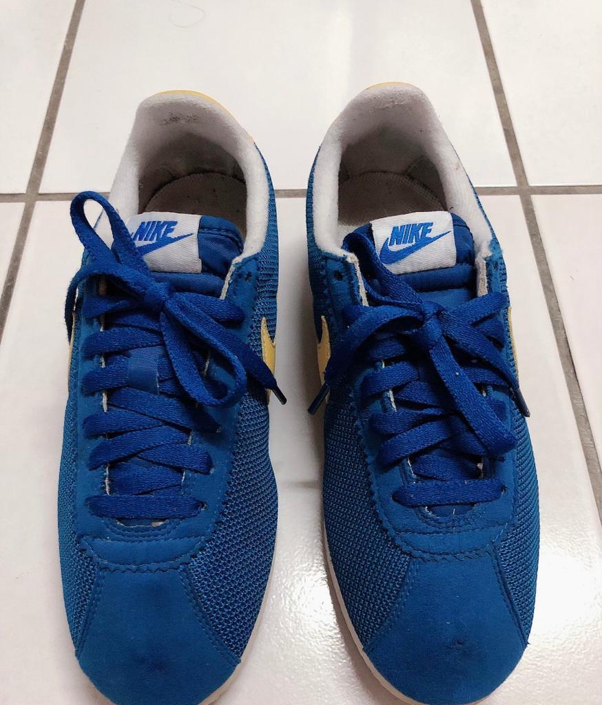 nike cortez biru