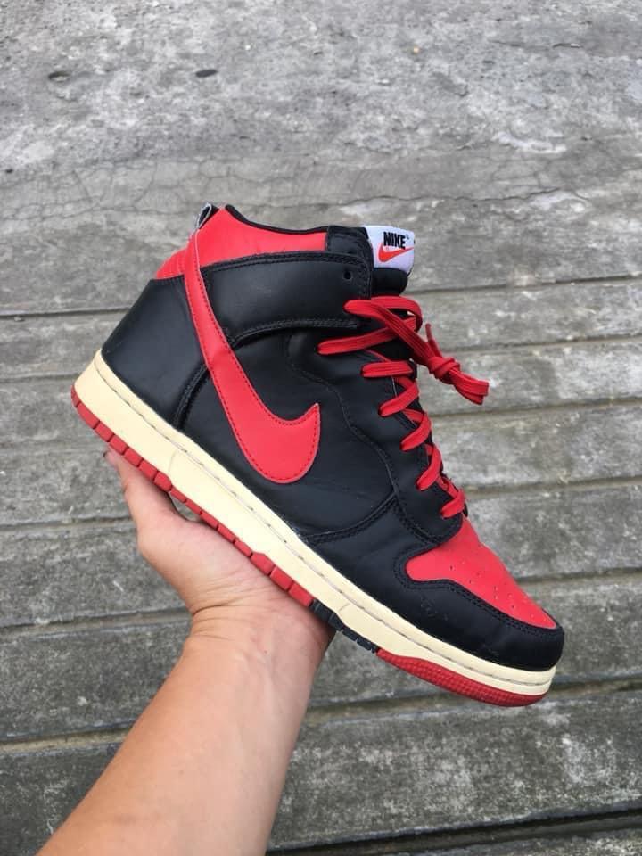 nike dunk high cmft bred