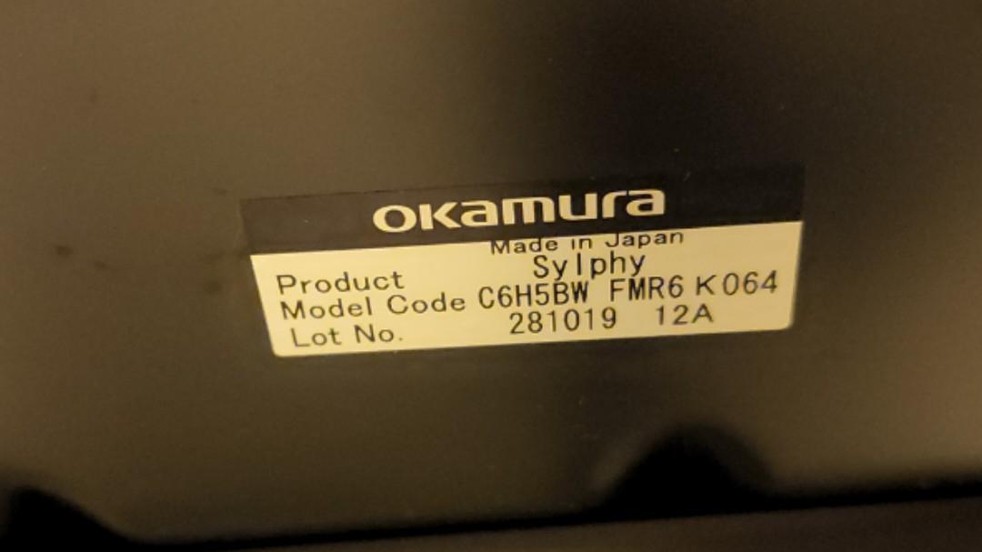 放OKAMURA（Sylphy） office chair (made in japan) 原價10000, 傢俬＆家居, 傢俬, 椅子