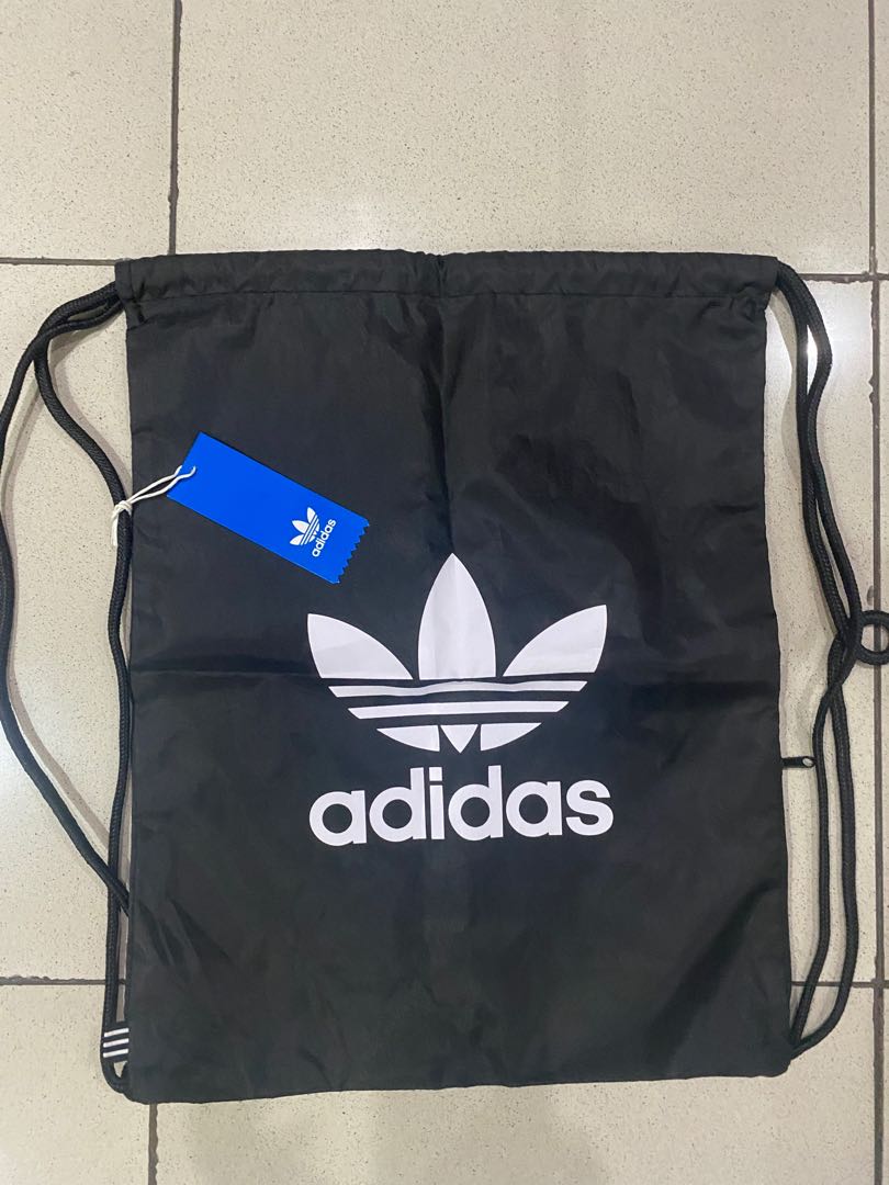 Adidas trefoil drawstring bag store