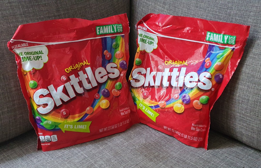 Original Skittles Family Size, Food & Drinks, Other Food ...