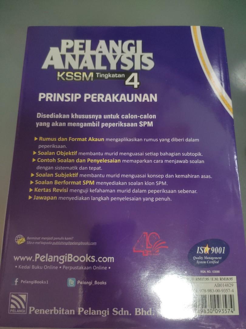 Pelangi Analisis Prinsip Perakaunan T4 Kssm Hobbies Toys Books Magazines Textbooks On Carousell