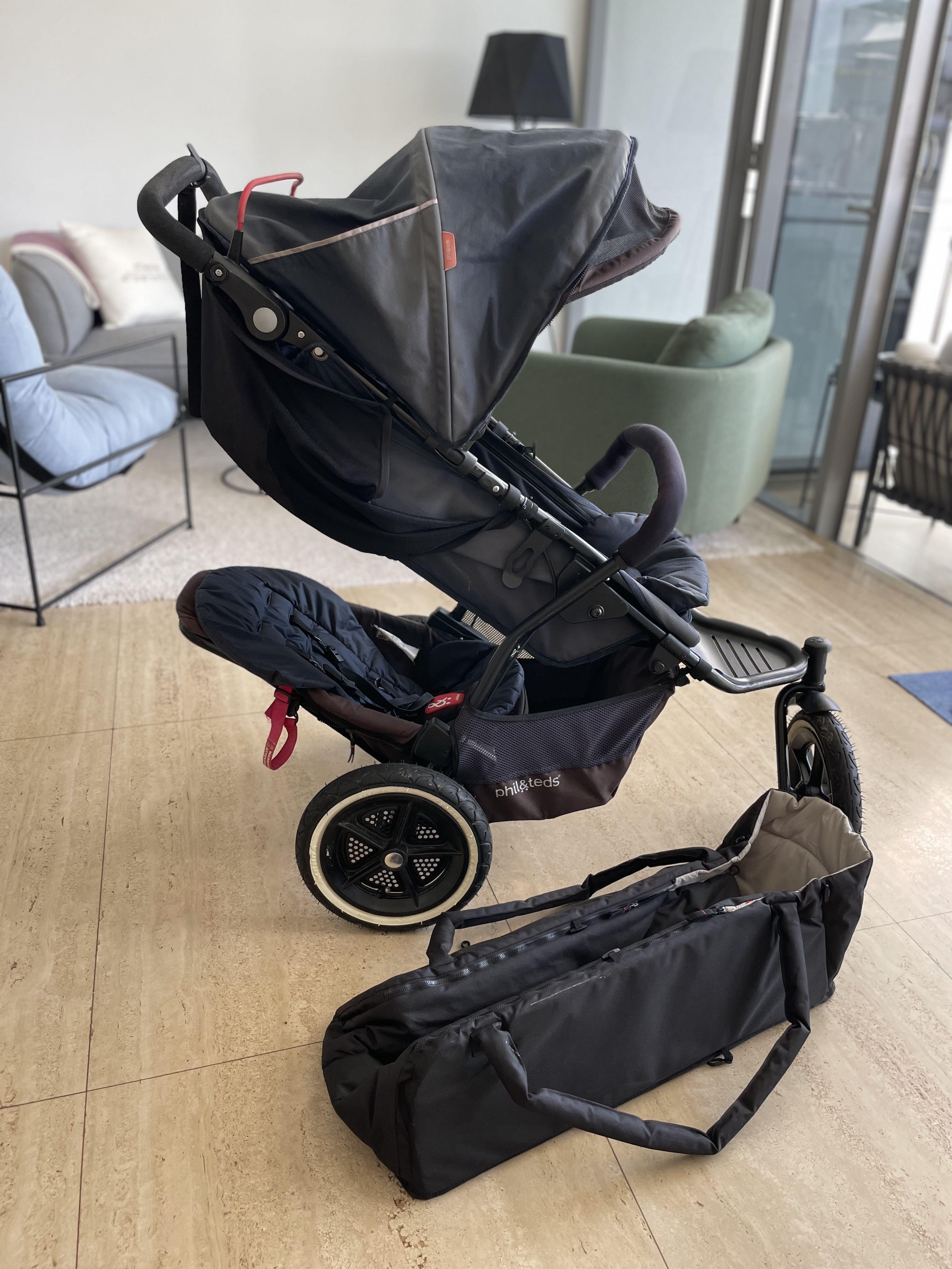Phil Teds double stroller incl baby cocoon Babies Kids Going