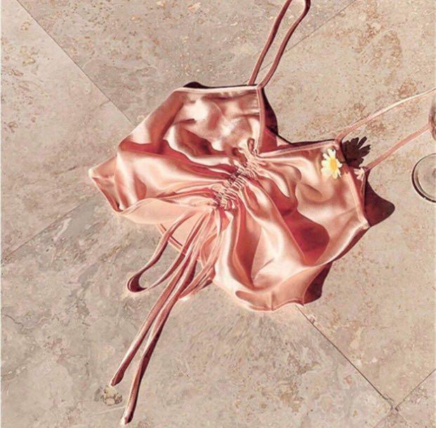 Pink string top (Category: Others Tops) located in Malabon City. Submitted by spamwithegg (Listing ID 1152151328, Image 2). Description: .