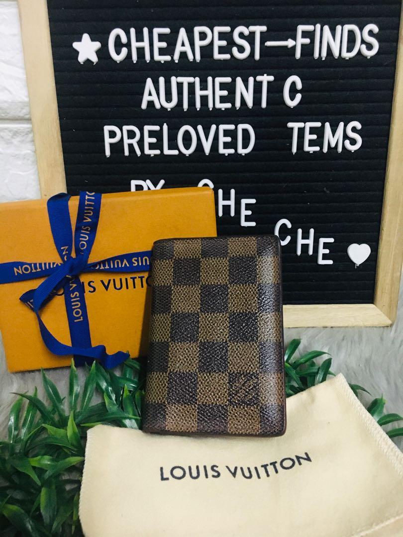 Louis Vuitton LV Pocket Organizer in Damier Ebene, Luxury, Bags & Wallets  on Carousell