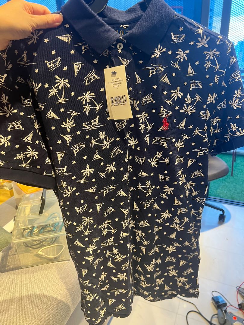 ralph lauren palm tree shirt