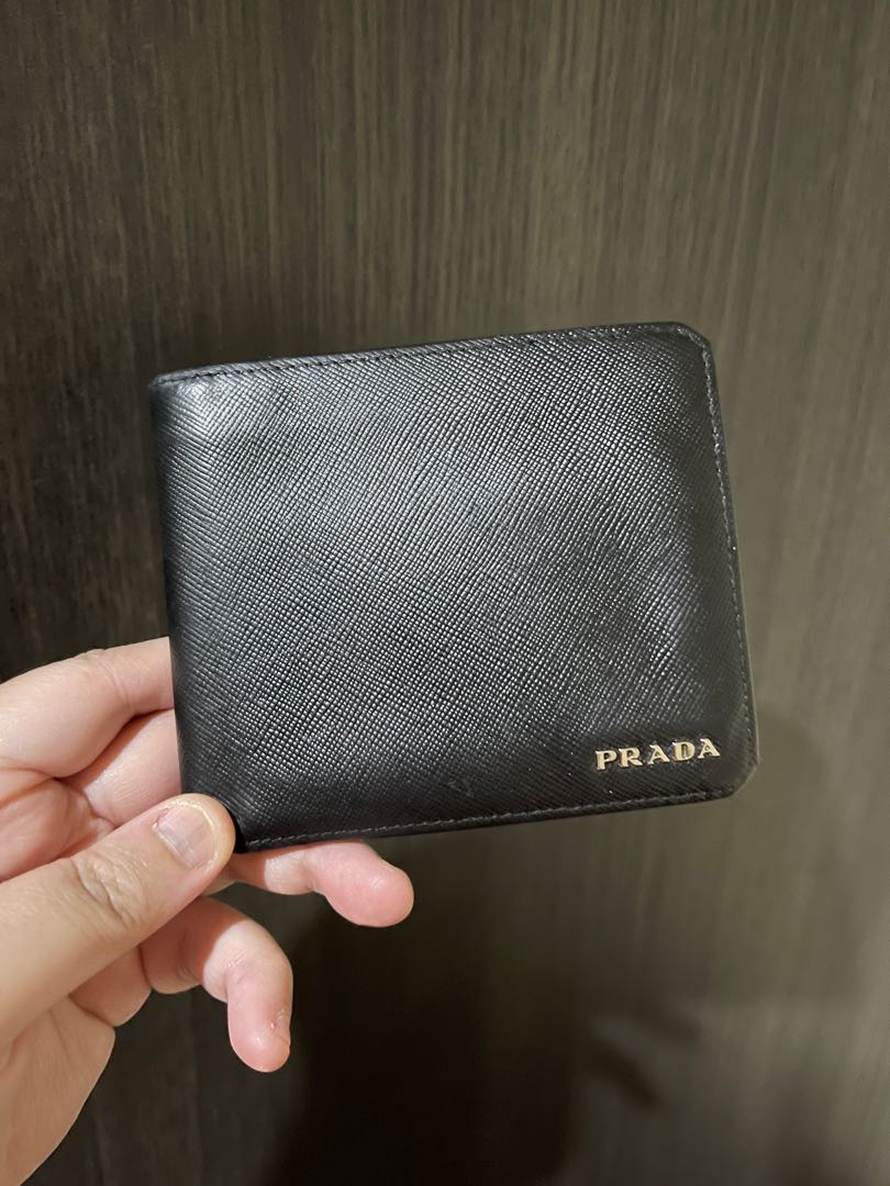 Prada Men Bifold Wallet with Replacement Box dan Rep DB