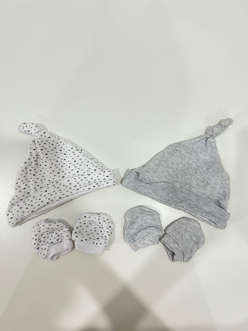 Primark Baby Hats Mittens 4 piece set