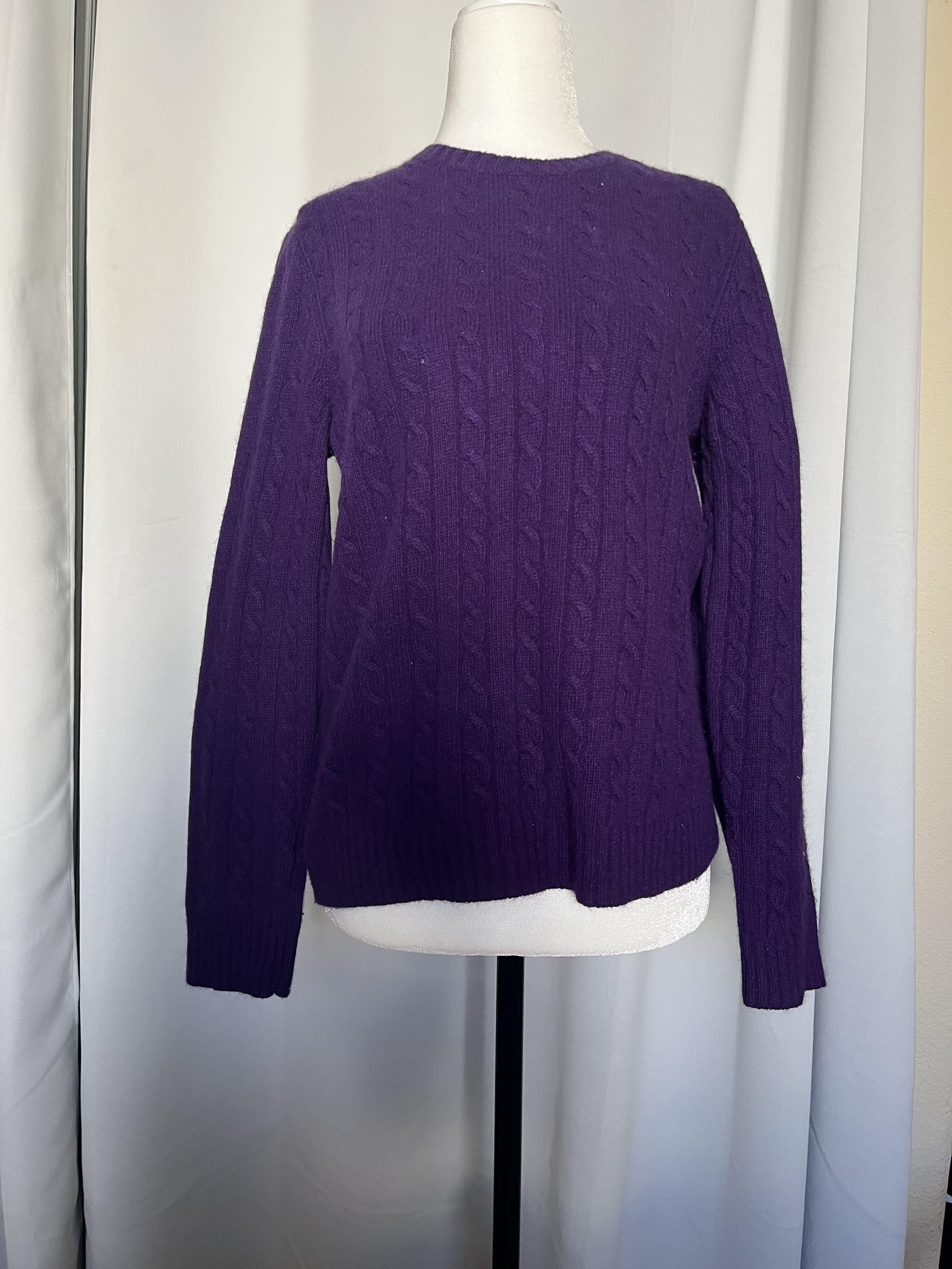 Ralph lauren purple top sweater