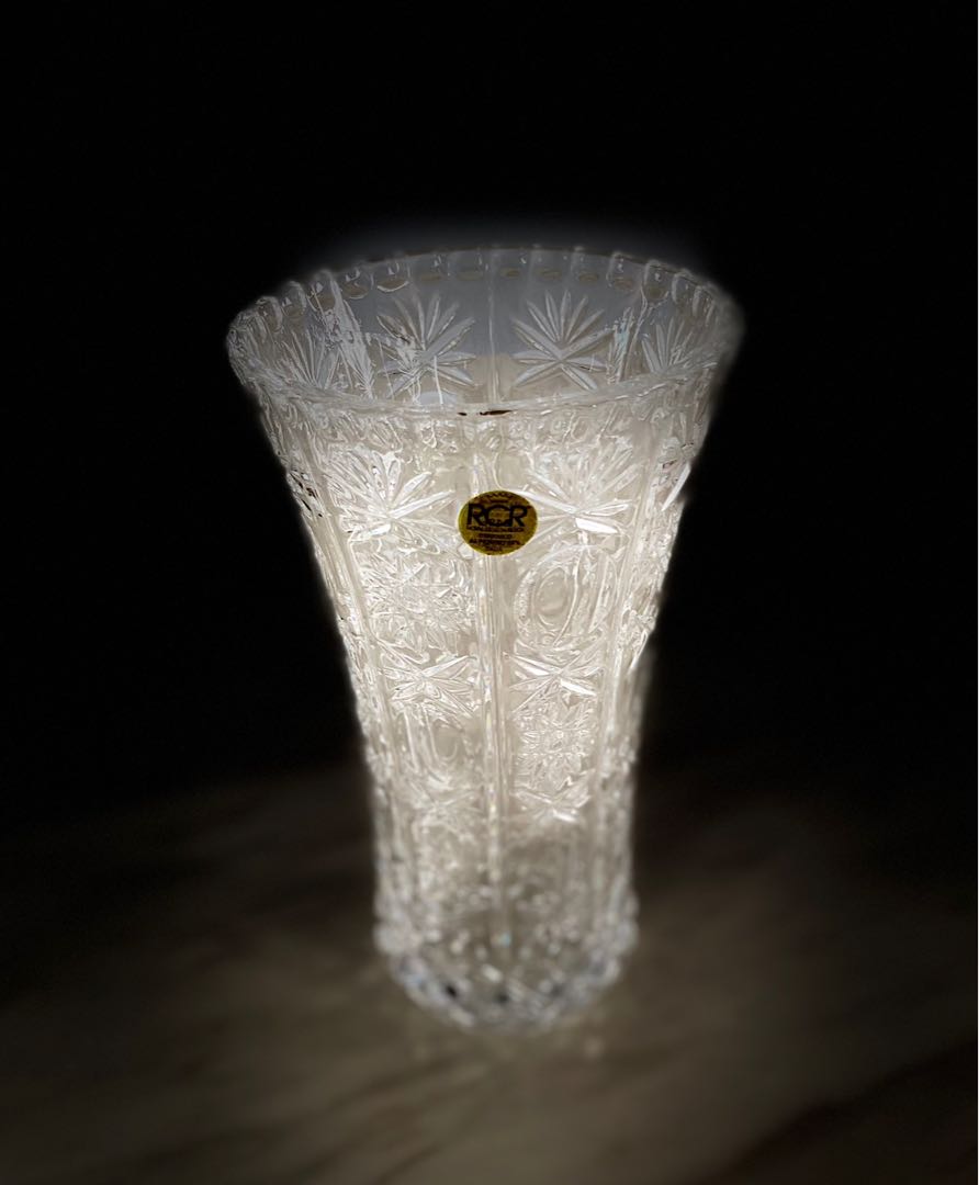 RCR Crystal Vase Royal Crystal Rock 24, Furniture & Home Living