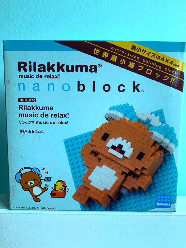 japan building toy LTD NBH_070 Kawada Nanoblock Rilakkuma music de relax! 