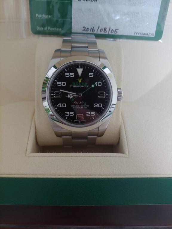 Rolex air king bloodhound outlet