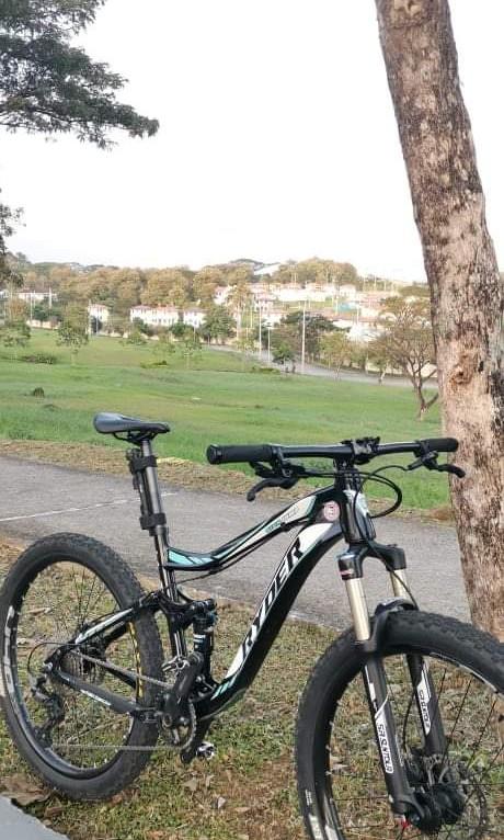 Ryder mountain bike full suspension on sale