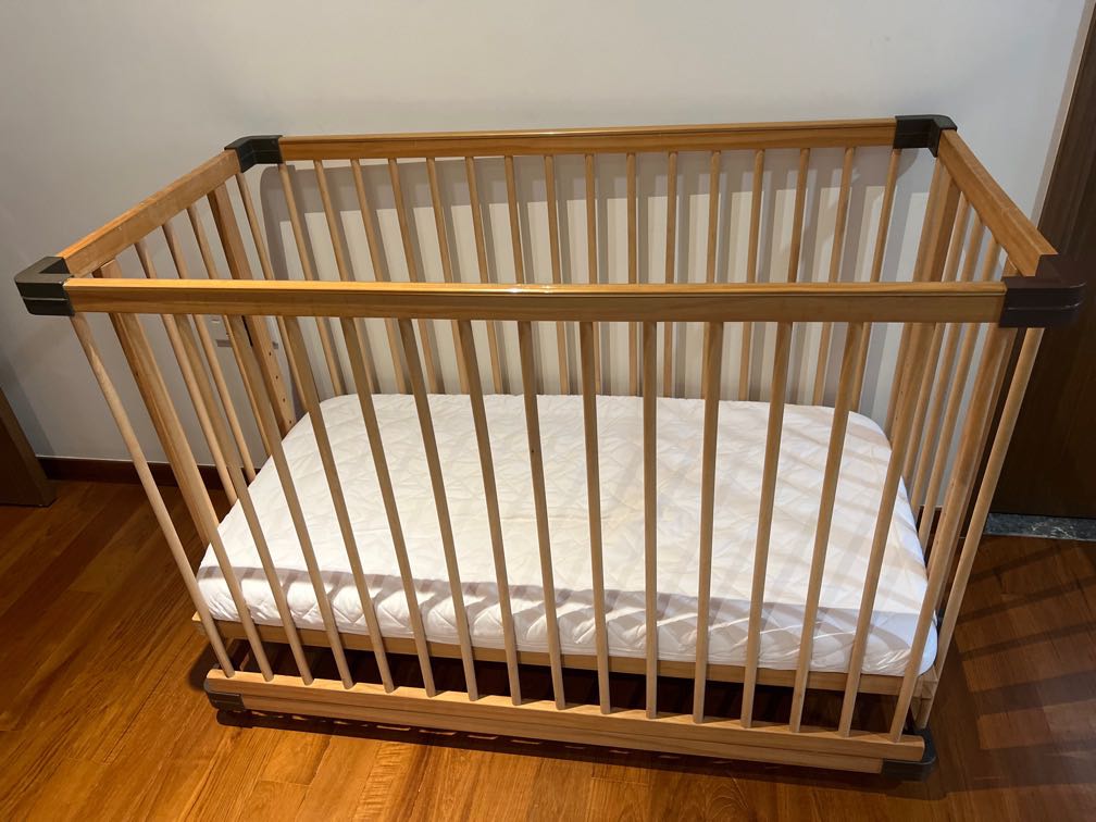 Selling a preloved baby cot with accessories, Babies & Kids, Baby