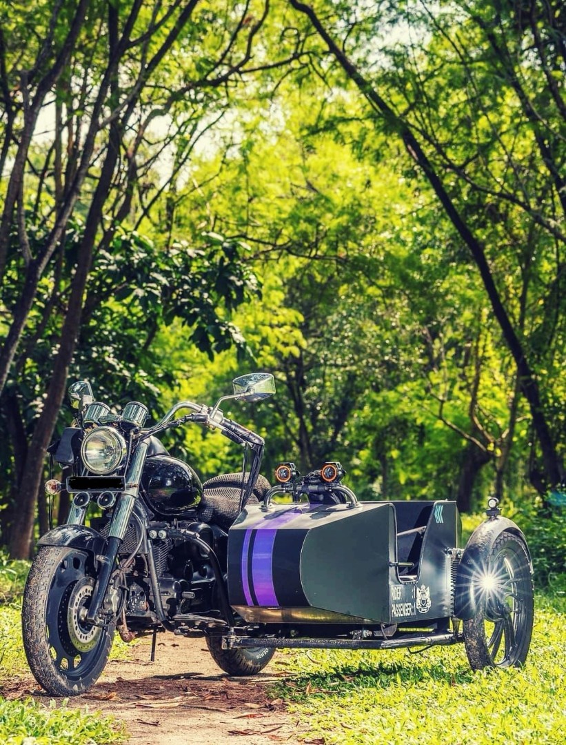 Sidecar, powered by Daelim DayStar 125 for Rent [Class 2B Motorbike ...