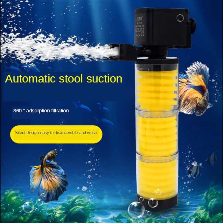 SOBO 3IN1 INTERNAL AQUARIUM FILTER OXYGEN PUMP AERATION CIRCULATION