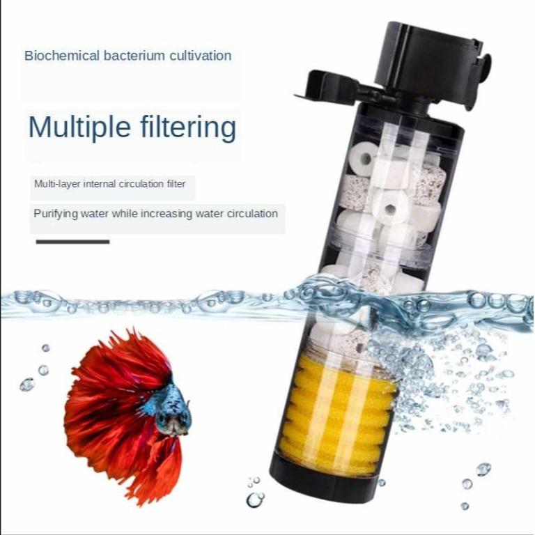 SOBO 3IN1 INTERNAL AQUARIUM FILTER OXYGEN PUMP AERATION CIRCULATION