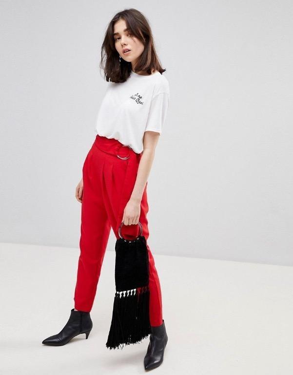 Stradivarius deals red trousers