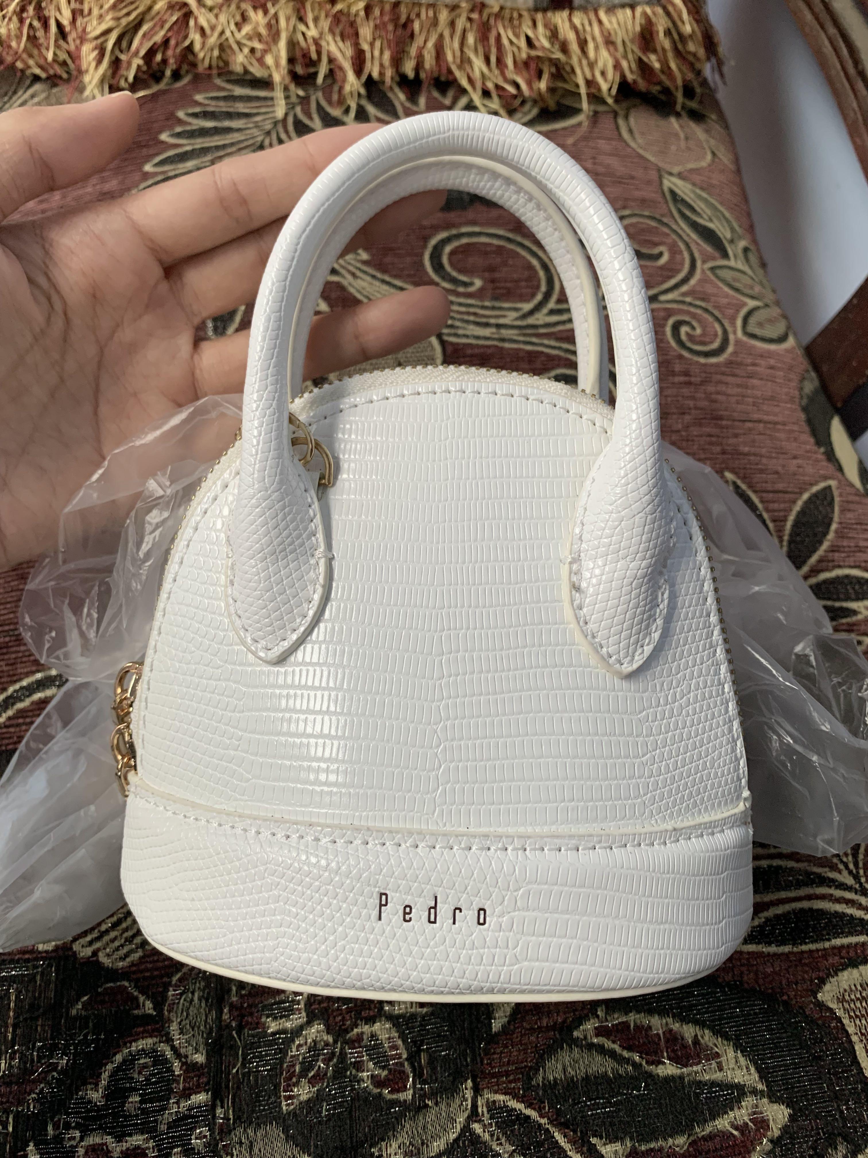 Pedro mini lizard sales effect top handle bag