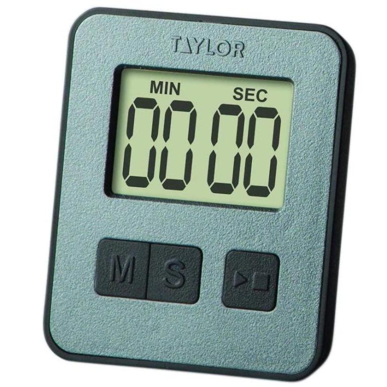 TAYLOR Mini Timer (White) (Category: Clocks) located in Manila. Submitted by abubotmanila (Listing ID 1152153247, Image 1). Description: SRP- 649.75 Featuring a large readout in a compact size, the Mini Timer is slim yet versatile. The 0.7" LCD takes up the majority of the surface, with flush buttons. The timer counts down and also counts up like a stopwatch. Attach to any magnet-friendly surface with the strong magnet. Operates on one LR1130 mer