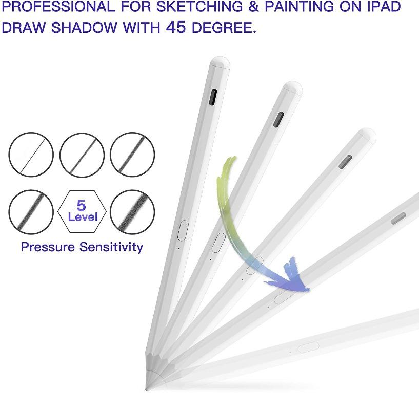 "Tilt Sensitivity Palm Rejection Stylus pencil for Apple iPad(20182021