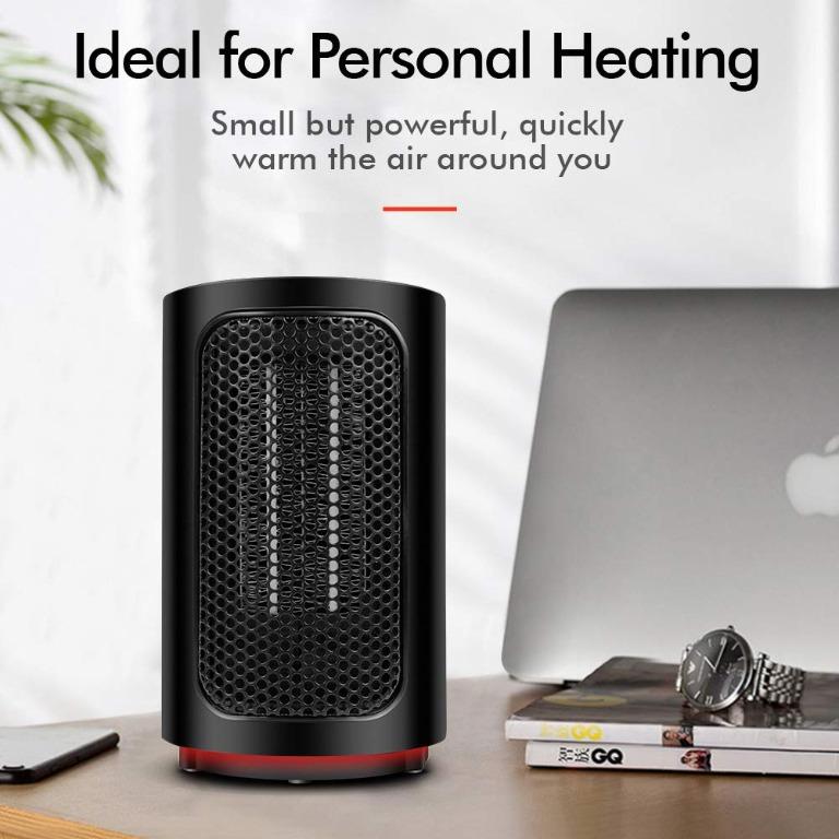 Toyuugo Portable Fan Heater, Personal Space Heater 500W Electric Heater