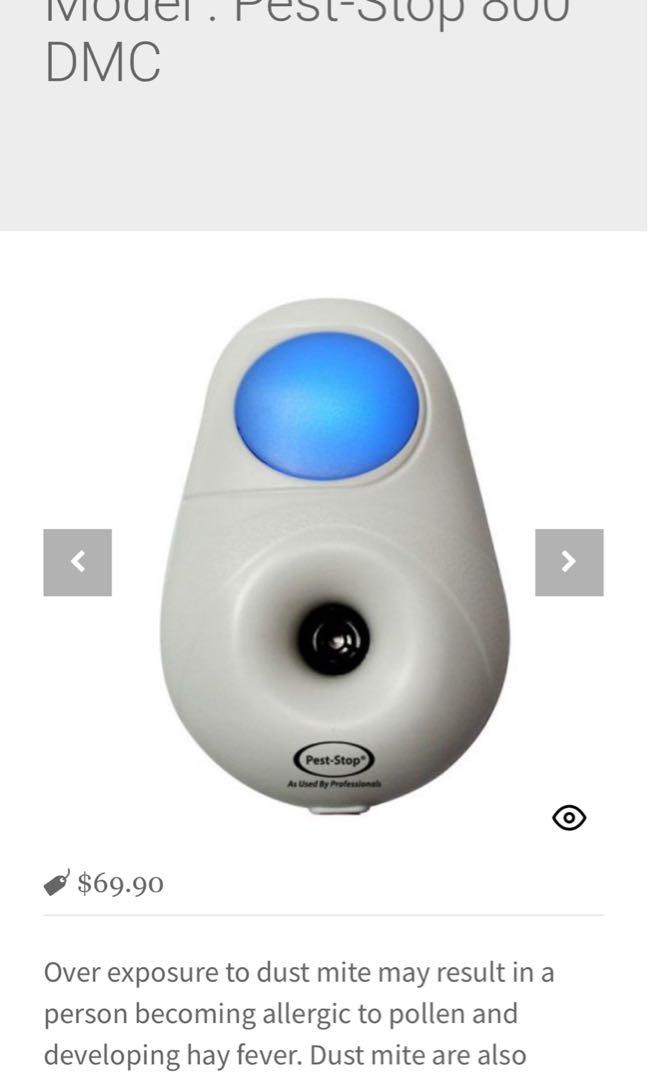 Ultrasonic Dust mite controller w mosquito, Health & Nutrition, Insect