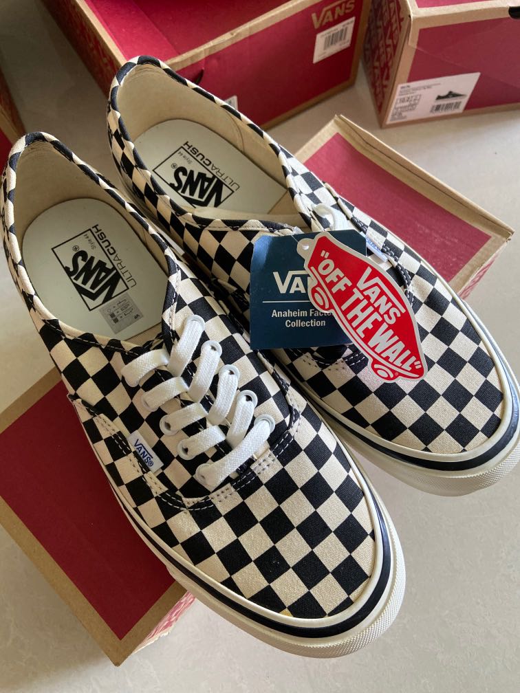 Vans authentic 44 dx anaheim checkerboard top