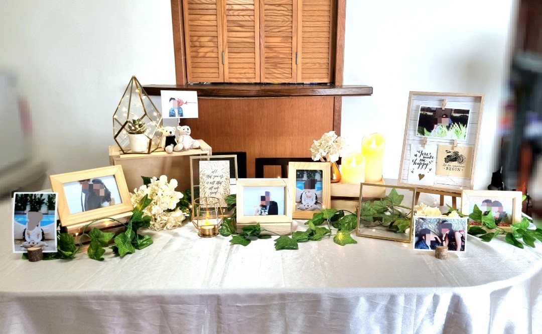 Wedding reception online table decor
