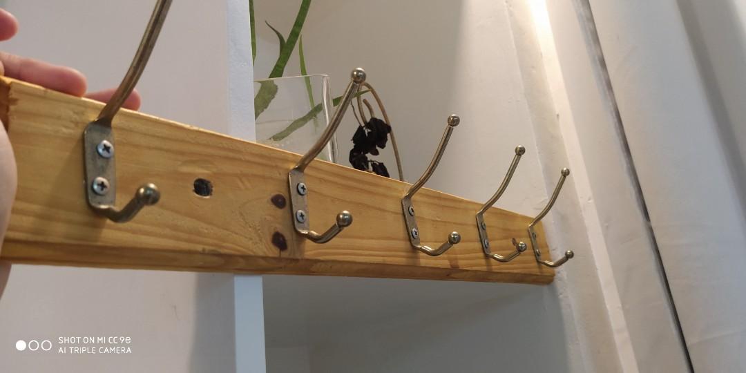 Wooden hooks 50x6.5cm (Category: Hooks & Hangers) located in Dasmarinas. Submitted by thrifty_chic (Listing ID 1152139467, Image 1). Description: .