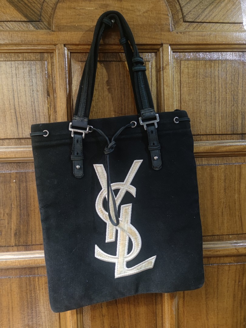 Saint Laurent Kahala Canvas Tote Bag (SHG-35269) – LuxeDH