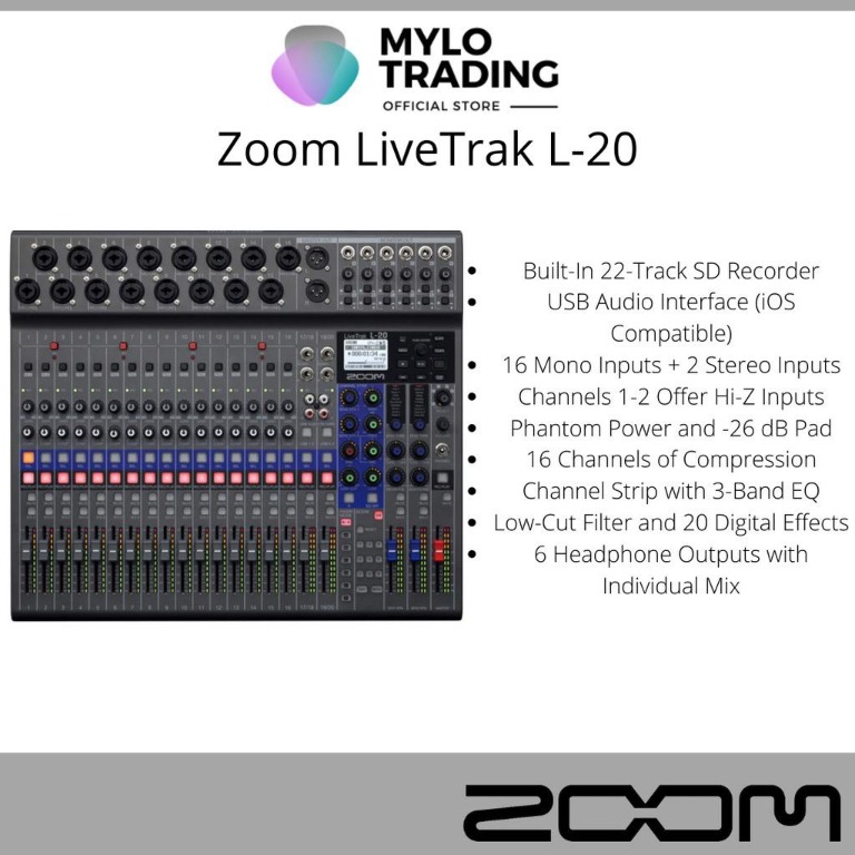 Zoom live track store 20
