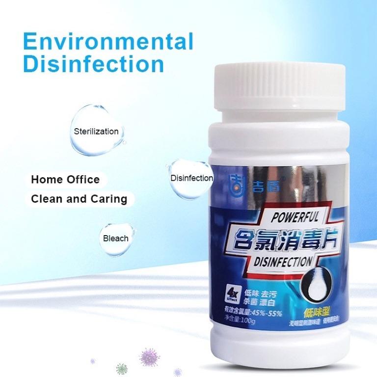 100pc Disinfection Tablet disinfectant Tablet Sanitizer, Chlorine