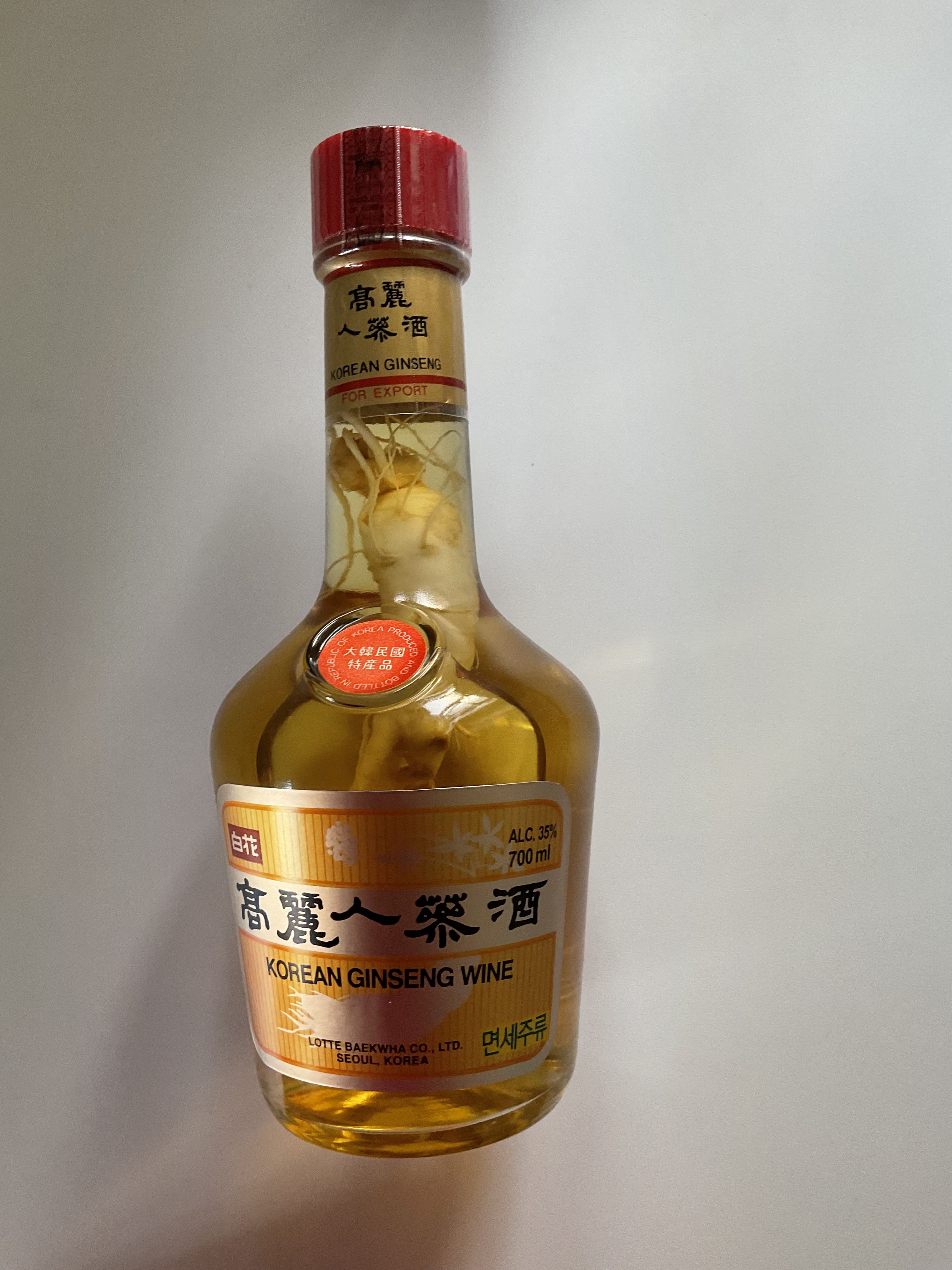 ○高麗人参酒R3本セット（700ml×3本） 国内在庫 - リキュール