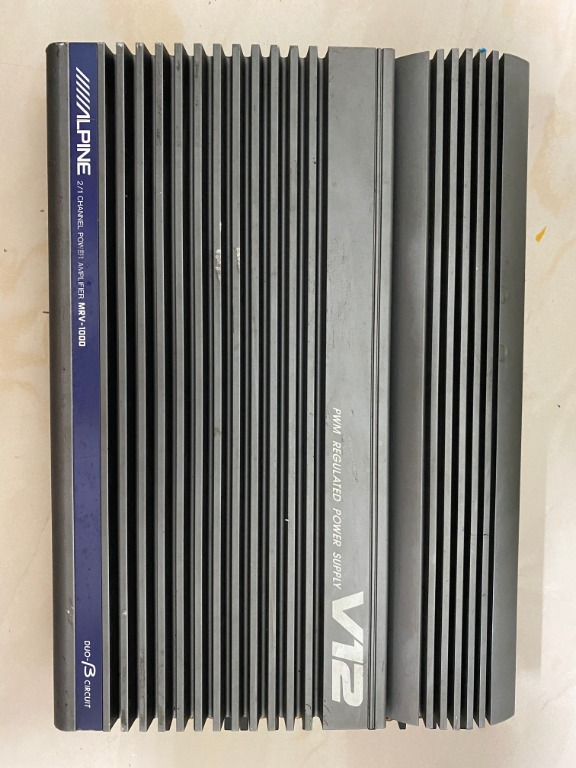 ALPINE V12 2/1チャンネルパワーアンプ MRV-1000 ☆ALPINE/アルパイン