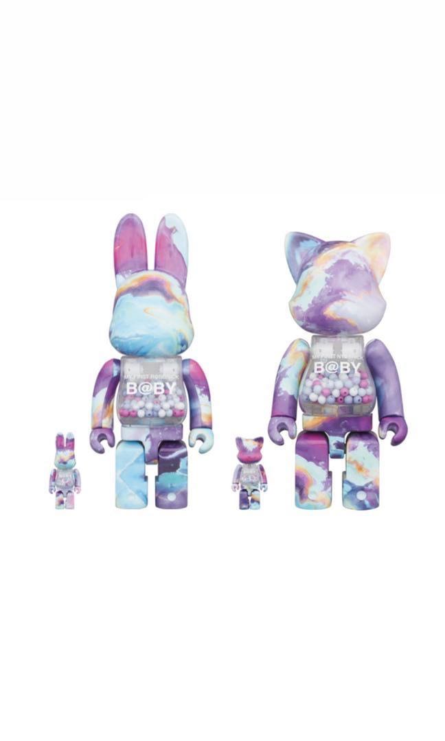 Bearbrick 大理石貓兔千秋MY FIRST NYABRICK BABY MARBLE Ver. 100