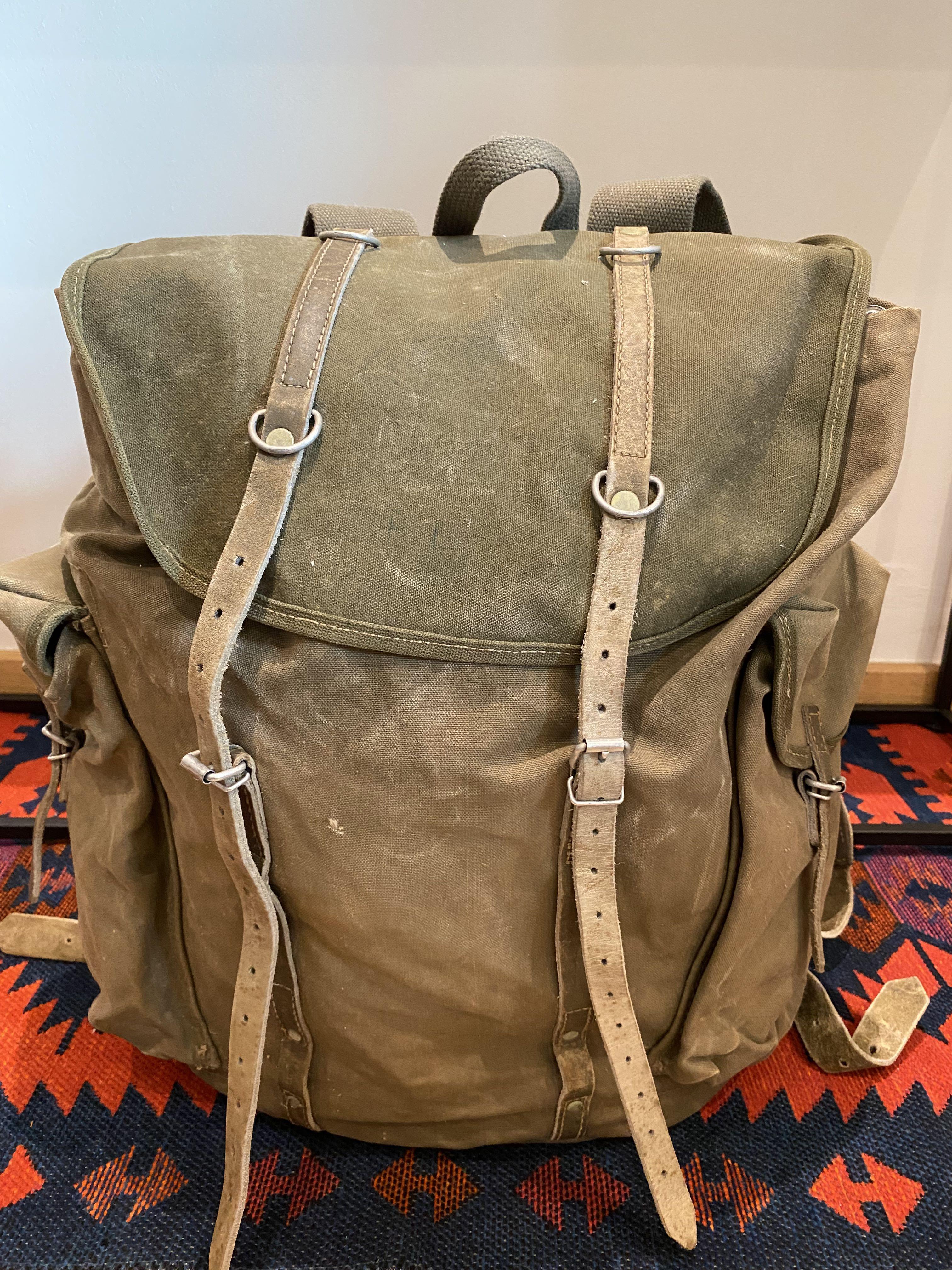 Vintage Military Backpack
